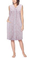 Women's Button Up Closure Floral Duster Nightgown Lounger Robe w/ Defect 3XL