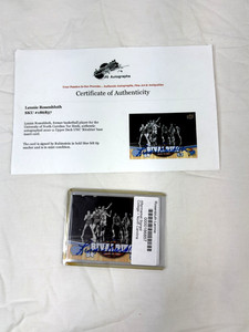 Lennie Rosenbluth Auto 2010-11 Upper Deck UNC Rivalries Signed Card JG COA