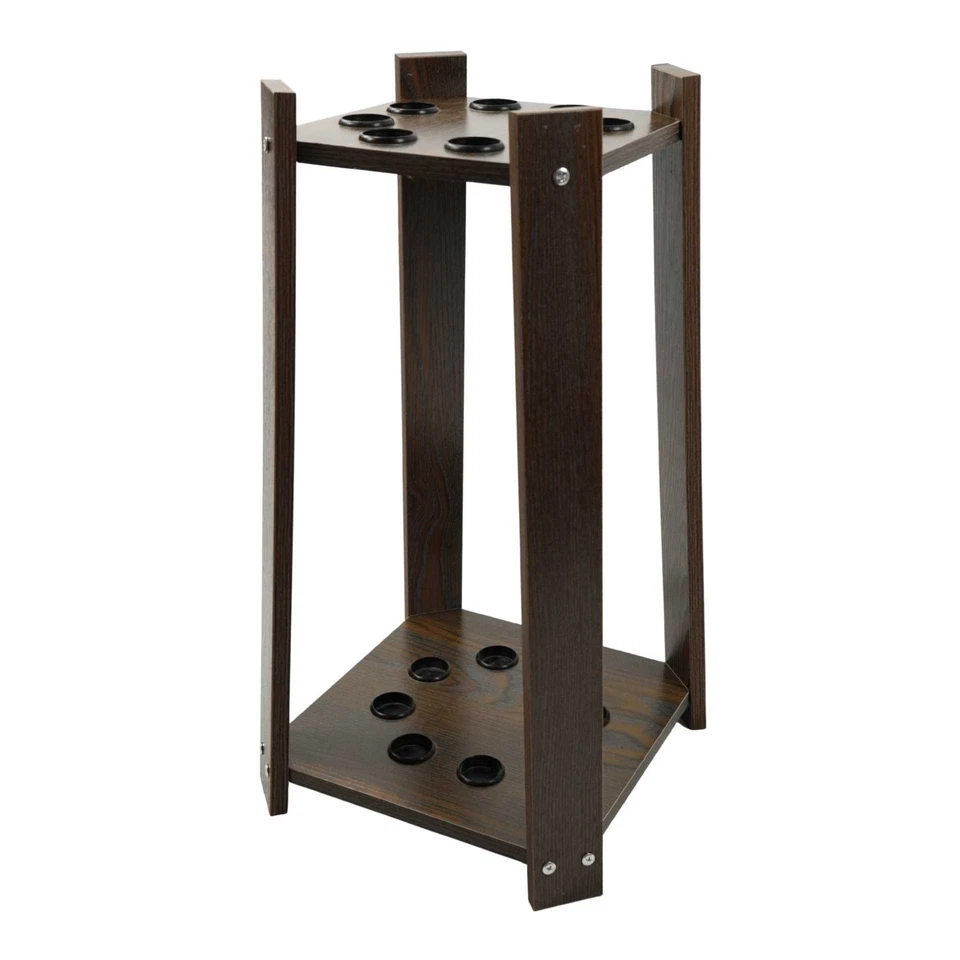 Cue Stand – 8 Pool or Snooker Cues (Dark Walnut) - Image 2 of 4