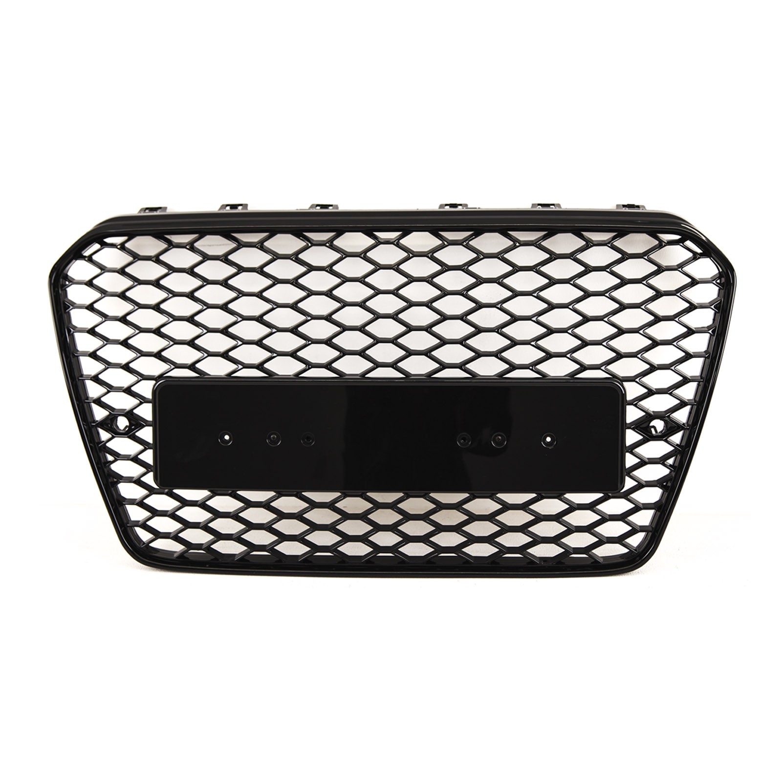 Fits Audi A5 S5 2012-2016 Front Main Grille Sport Gloss Honeycomb Badgeless