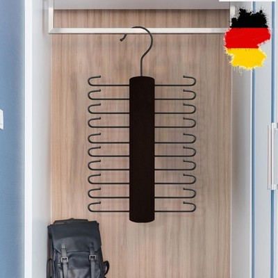 Wooden Tie Rack Space Saving Tie Display Holder Multifunctional for Home Storage