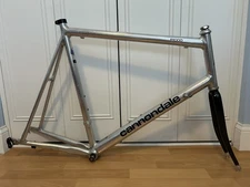 Vintage 1996 Cannondale R1000 2.8 Al Triathlon TT Bike Frameset 58 USA 650c Fork