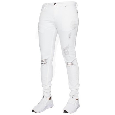 Enzo Jeans Herren Skinny Slim Fit Ripped Stretch Denim Hose Pants UK Taille Größe