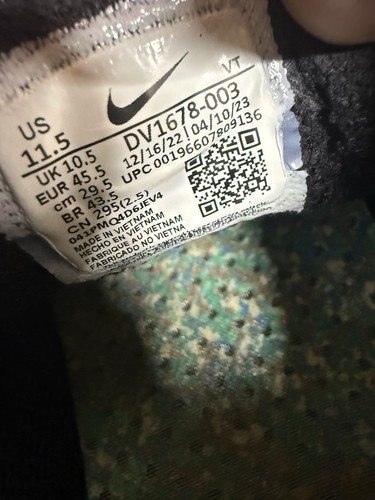 Nike Air Vapormax 2023 Flyknit Triple Black Anthracite Men Size 11.5 DV1678-003 - Picture 7 of 8