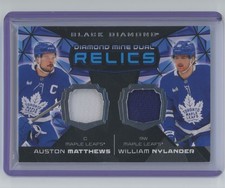 2025-26 UD Black Diamond Mine Dual Relics Matthews/Nylander #DMDR-MN