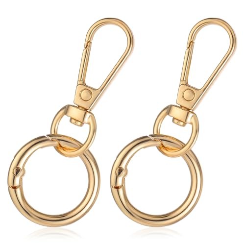 2 Sets Double Opening Swivel Clasp Clips Double Opening Metal Swivel Lobster