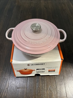 Le Creuset Signature Soup Pot/Marmite in Shell Pink 3.5qt/24cm w