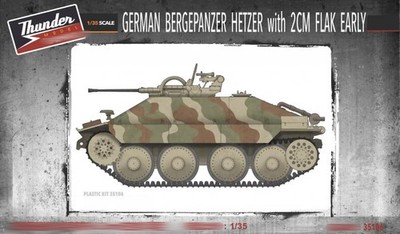 Thunder TM35106 1/35 German Bergepanzer Hetzer with 2cm Flak Early Model Kit