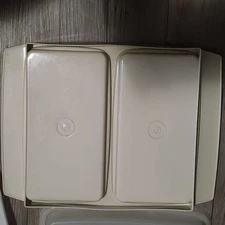 Vintage Tupperware Deviled Egg Carrier Server Tray with Lid and Insert