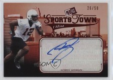 2012 Press Pass Sports Town Edition Auto Red 26/50 Mohamed Sanu #STMS Auto p8v