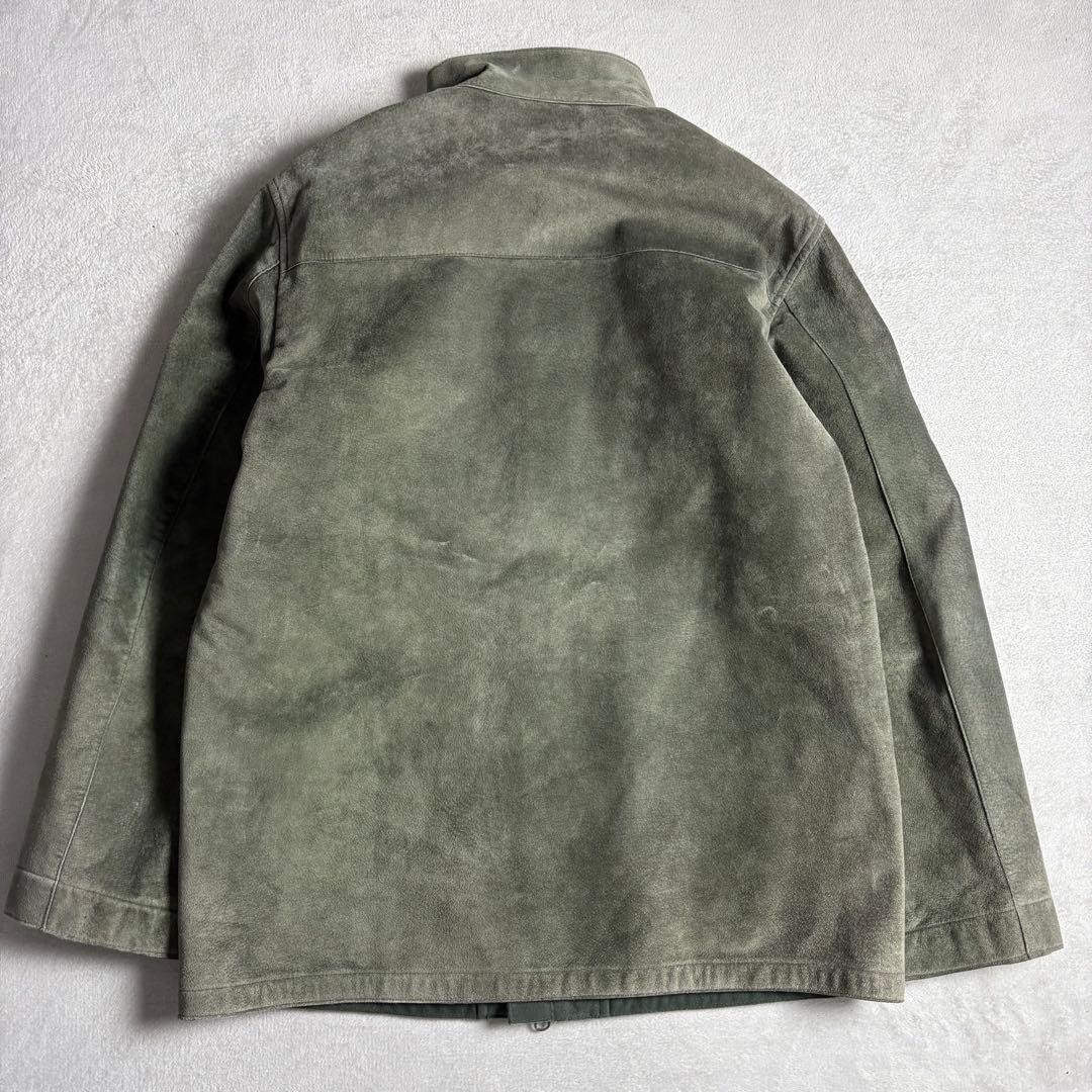 USED YOHJI YAMAMOTO A.A.R DURBAN SUEDE LEATHER JACKET WITH FLEECE