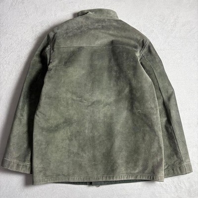USED YOHJI YAMAMOTO A.A.R DURBAN SUEDE LEATHER JACKET WITH FLEECE