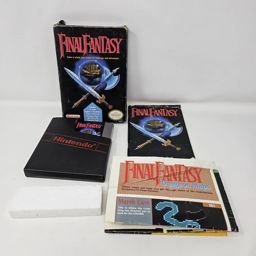 Final Fantasy NES Nintendo Near Complete With Manual