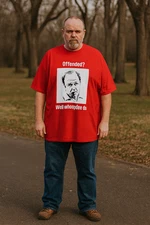 NEW ARCHIE BUNKER Red 5XLWhoop Dee Do Funny Graphic Tee Shirt Unisex Art to Wear