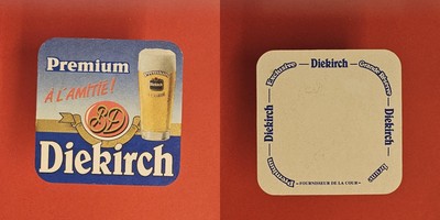 Diekirch Premium Brauerei Bierdeckel Bier