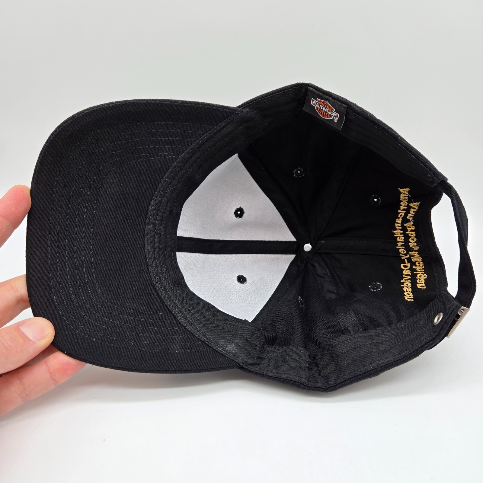 Harley Davidson Police 1 Hat Metal Logo Black 100 Years Serving Law Enforcement