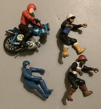 Motociclisti Britains vintage x 4 vedi foto