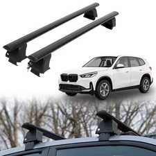 ERKUL Roof Rack Crossbars For BMW X1 (F48) 2016-2022 Naked Roof Aluminum Black