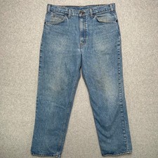 Levis 540 Mens Jeans 36x30 Vintage Made USA Relaxed Fit Leather Tab 40540-0214