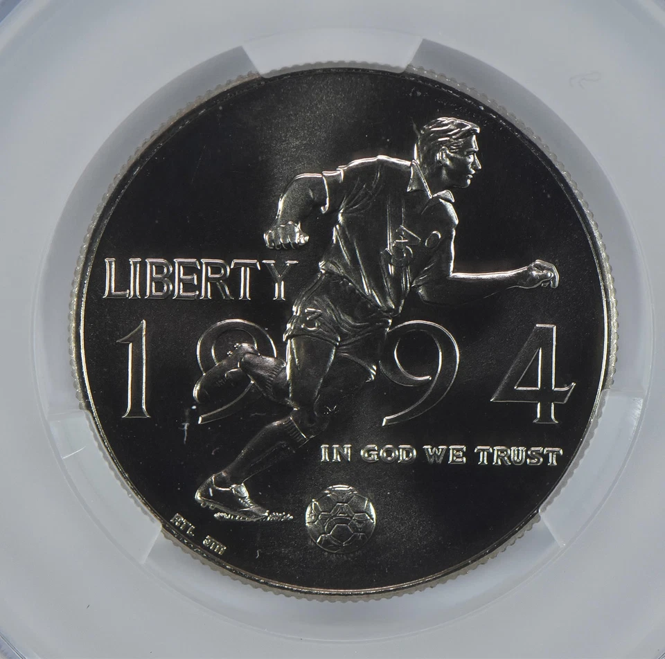1994-D World Cup Soccer Commemorative Half Dollar MS69 CAC CACg *3046 - Image 3 of 4
