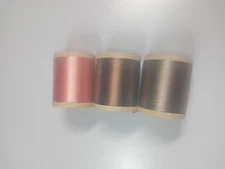 Pure Silk Sewing Thread Size A. Belding Corticelli Lot of 3 100 Yards Each