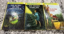 Nancy Drew Book Lot 3 Glossy Flashlight Hardcover 1 2 3 Mystery Stories