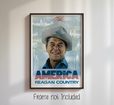 President Ronald Regan Country - High Quality Glossy Poster