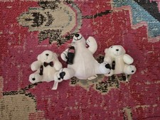 Lot of 3 mini Coca-Cola bear plush coke bottles ornaments cute polar bears