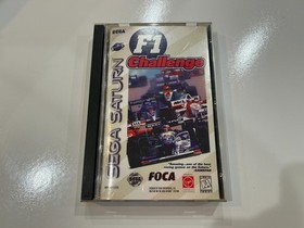 F1 Challenge (Sega Saturn, 1996) CIB Complete in Box w Manual & Reg Card N MINT
