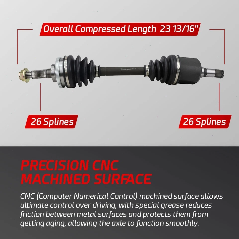 Eje CV para Ford Probe 1989-1992 1988-1992 Mazda 626 608001 608027 1 pieza Foto 2 de 4