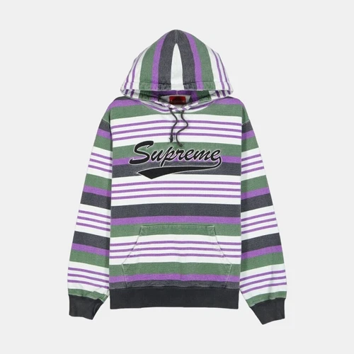 Supreme Sweat à Capuche Logo Rayé Multicolore Taille M / Taille M / Homme / Multico...