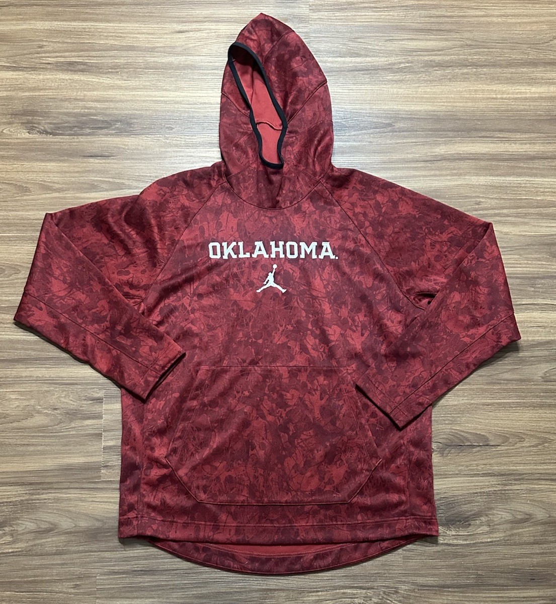 Nike Jordan Oklahoma OU Mens Jumpman Hoodie Sweatshirt Red Sz XL  (CD1814-698)