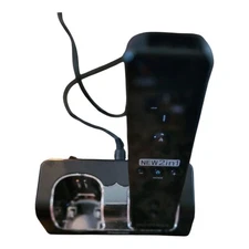 For Wii "2in1 Motion Plus" Controller Black w/ Insten Dual Charging Dock Tested