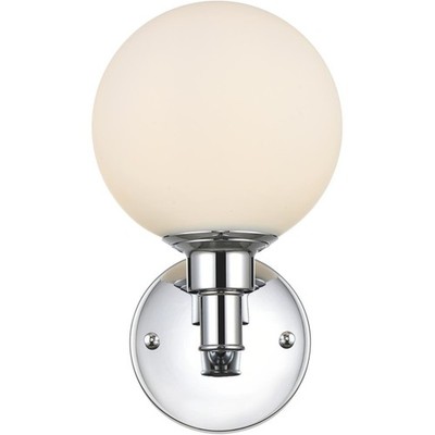 Living District LD7317W6CH Cordelia 1 Light 6 inch Chrome Bath Sconce Wall Light