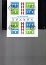 FEUILLET OBLITERE  MONACO 1984 EUROPA