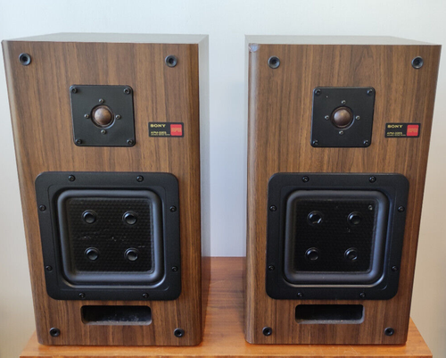 Sony APM-22ES MK2 Vintage Speakers Square Drivers Working Well Sony ES See Video - Picture 3 of 22