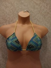 American Eagle Outfitters Women's Multicolor Swim Bikini Top. Striped Size M