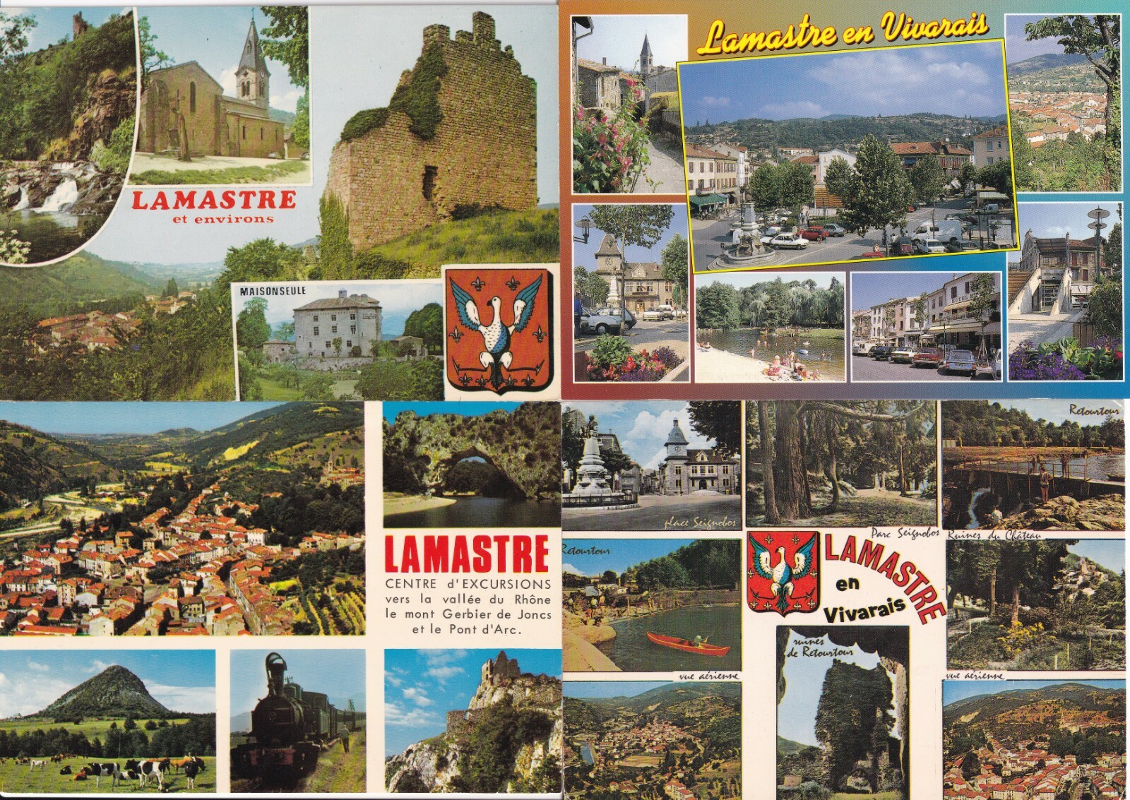 Lot de 4 cartes postales postcards 10X15cm LAMASTRE ARDECHE 1 | eBay