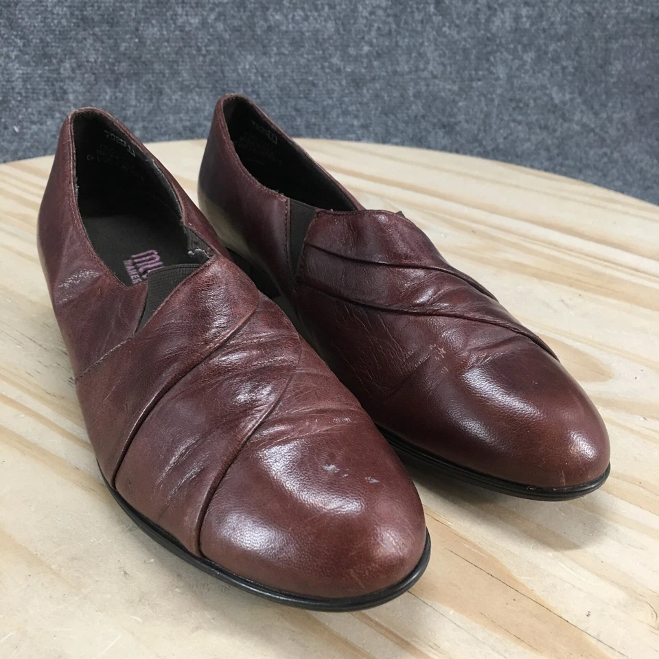 Munro Zapatos Americanos Mujer 6.5 M Mocasín Marrón Sin Cordones Puntera Almendra Informal M210441 Foto 3 de 4