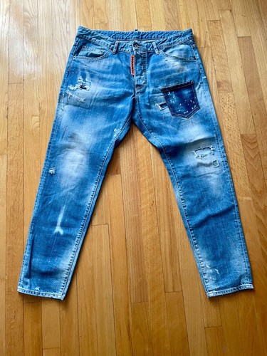 $895.00 EXCELLENT COND. DSQUARED2 5-POCKET RAVE ON JEANS M/ITALY USA SIZE 34-36. - Picture 7 of 17