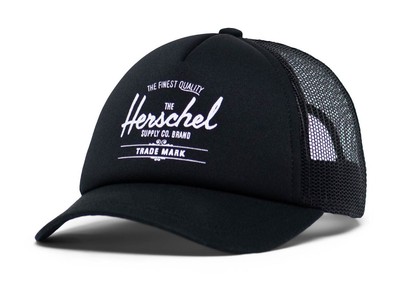 Herschel Whaler Mesh Hat Kids Cap Accessoire Schwarz Neu