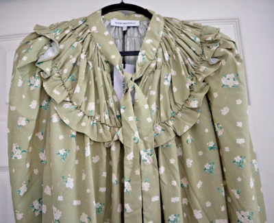 WeWoreWhat WWD27-2 Women's Sz XS Green High Low Polka Dot Floral Dress for  sale online | eBay