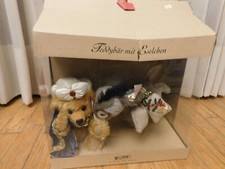 Vintage 2001 Steiff Teddy Bear Little Donkey Christmas Set Limited MIB NRFB