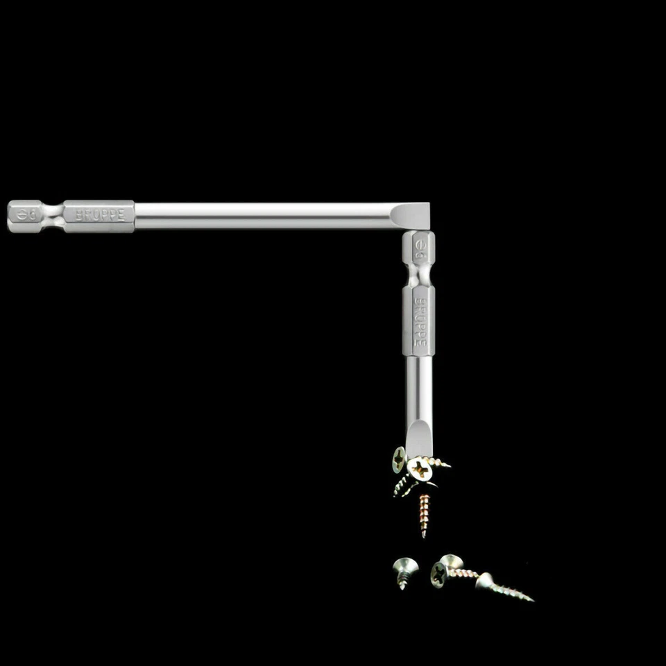 1/4" Shank Flat/Slotted Screwdriver Bits 2 2.5 3 4 5 6 Magnetic Drive Drill Bits - Image 4 of 4