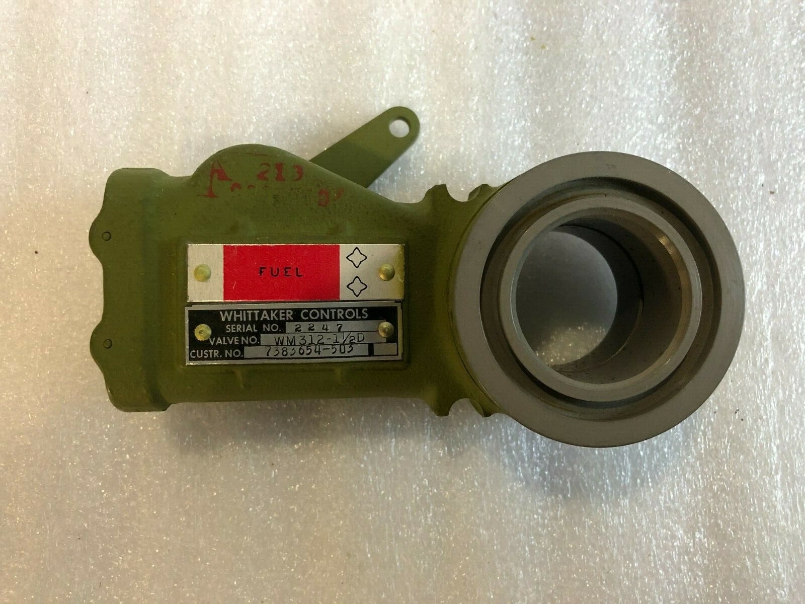 Whittaker Controls Fuel Gate Valve P/N WM3121.5D SA WM31211/2D New
