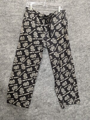 Sons of Anarchy Briefly Stated Men's Black Samcro Supporter Knit Pant Size M