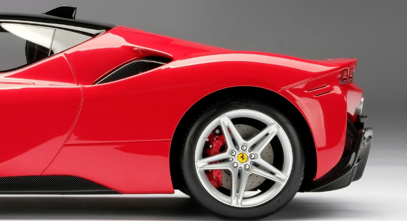 FERRARI STRADALE Race Car Racing Hypercar Red Custom Built LARGE 1:12SCALE MODEL