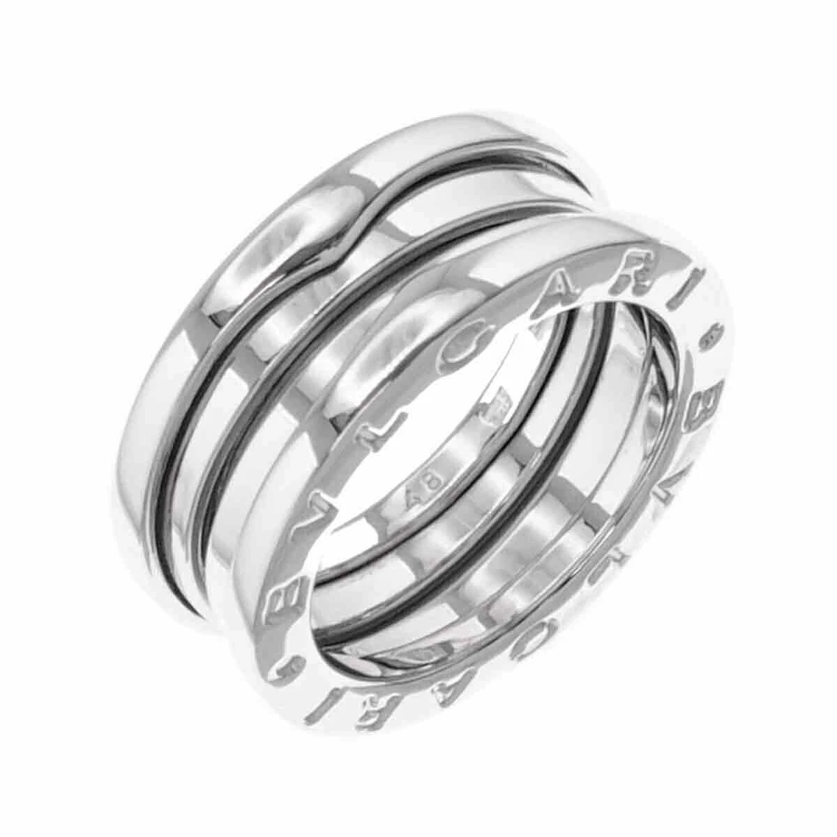 BVLGARI B zero1 Ring 18K WG White Gold 750 size48 4 US 90205418