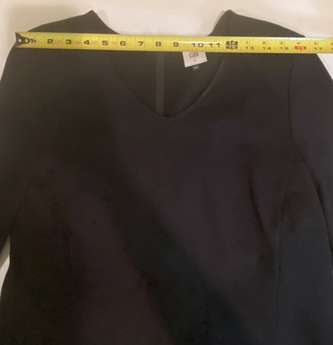 Top CAbi Negro Ponte Bell Manga Larga Cuello en V It's A Party #3500 Talla L - Imagen 13 de 15