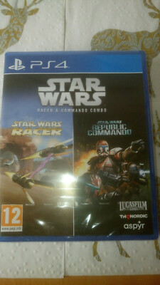 PS4 VIDEOSPIEL STAR WARS RACER STAR WARS REPUBLIC COMMANDO NEU!